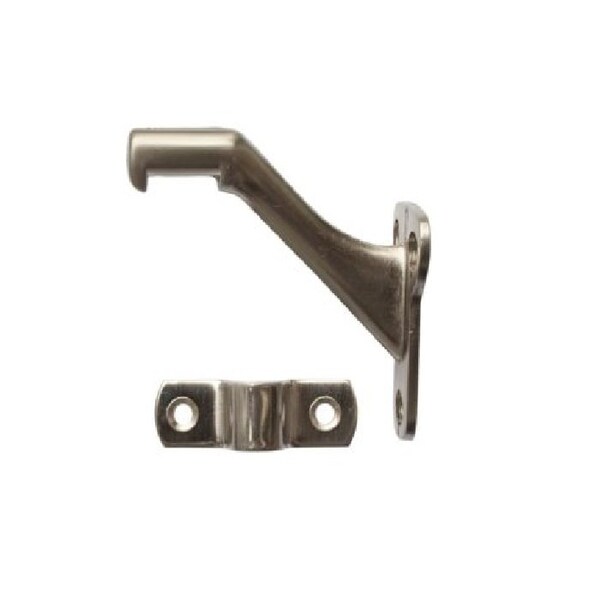 Orca Hardware Standard Handrail Bracket, Zinc Alloy, US15 Satin Nickel Finish - TH-10ST-15
