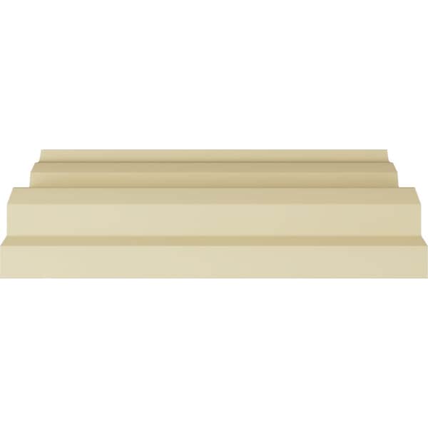 Ekena Millwork 9"H x 9"P x 12 1/2"F x 94 1/2"L, Rosetta Crown Moulding - MLD08X09X12RO