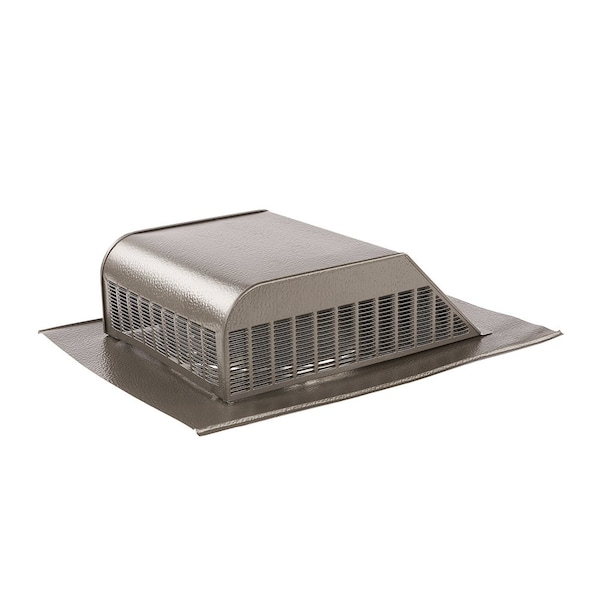 Gaf Master Flow 60 sq. in. NFA Aluminum Slant Back Roof Louver Static Vent in Weathered Wood with Weather Filter - SSB960AWFWW