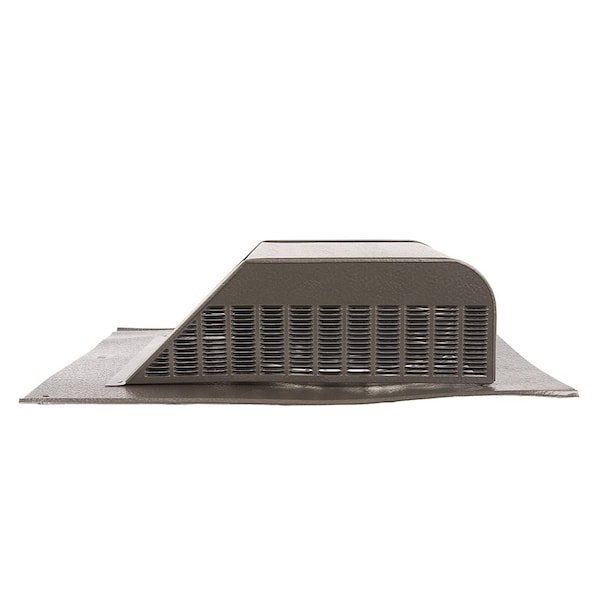 Gaf Master Flow 60 sq. in. NFA Aluminum Slant Back Roof Louver Static Vent in Weathered Wood with Weather Filter - SSB960AWFWW