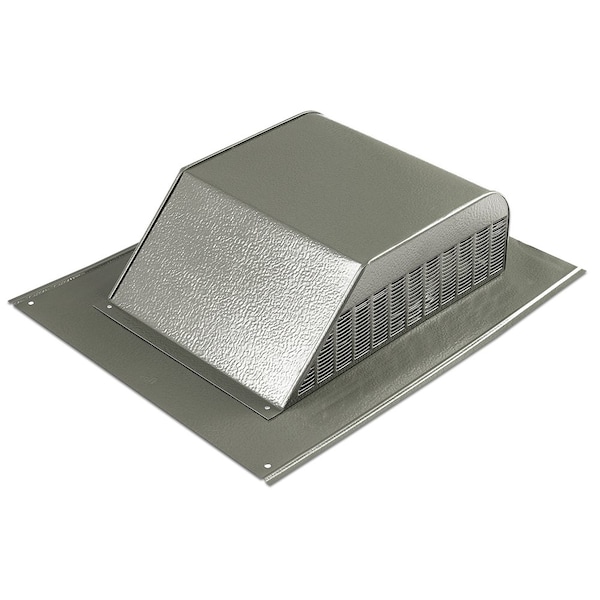 Gaf Master Flow 60 sq. in. NFA Aluminum Slant Back Roof Louver Static Vent in Weathered Wood with Weather Filter - SSB960AWFWW