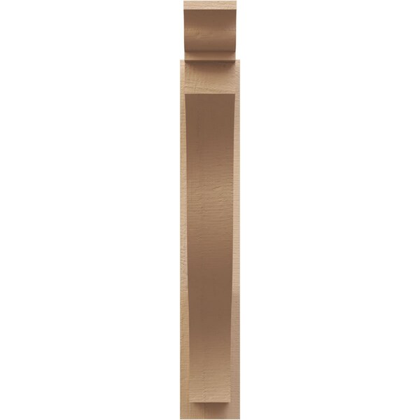 Ekena Millwork 6-in W x 30-in D x 36-in H Funston Trad Rough Cedar Woodgrain TimberThane Outlooker, Primed Tan - OUTUR060X30X36FST04RCPR