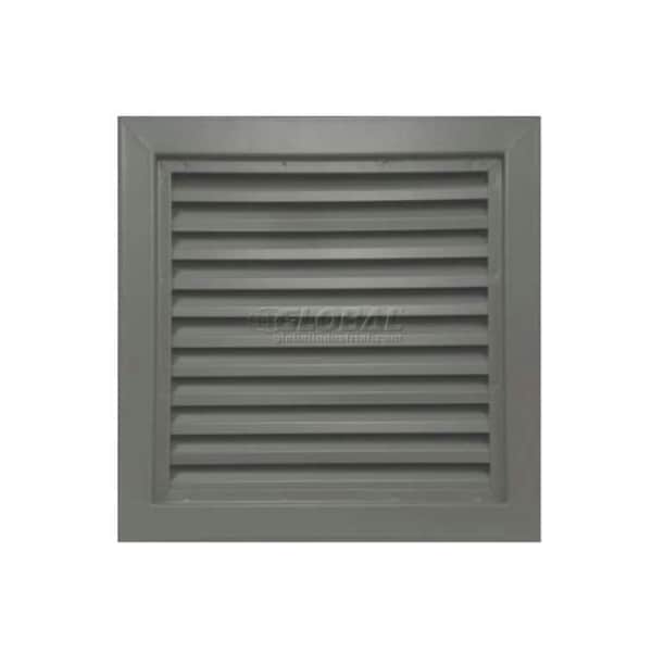 Activar Construction Products Group Steel Door Louver 800A12418G, Inverted inYin Blades, 50% Free Area, 24in X 18in, Gray Primered - 800A1 2418G