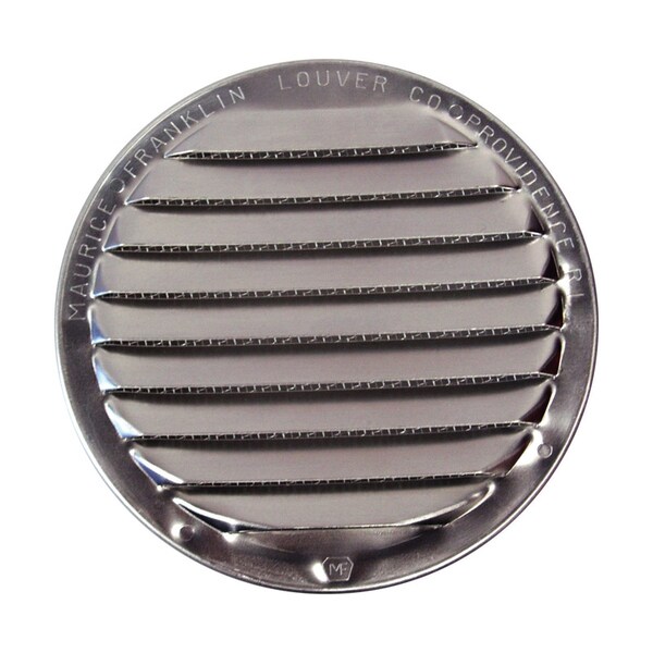 Maurice Franklin Lou Maurice Franklin Louver 6 in. W X 6 in. L Bright Silver Aluminum Mini Louver - RL-100  6