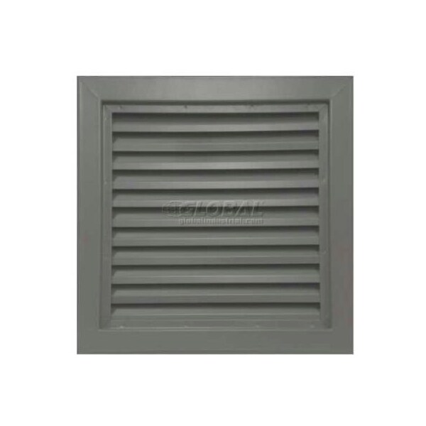 Activar Construction Products Group Steel Door Louver 800A11212G, Inverted inYin Blades, 50% Free Area, 12in X 12in, Gray Primered - 800A1 1212G