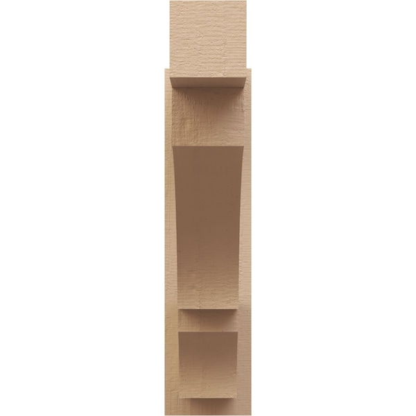 Ekena Millwork 5 1/2-in W x 22-in D x 22-in H Balboa Block Rough Cedar Woodgrain TimberThane Outlooker, Primed Tan - OUTUR055X22X22BOA44RCPR