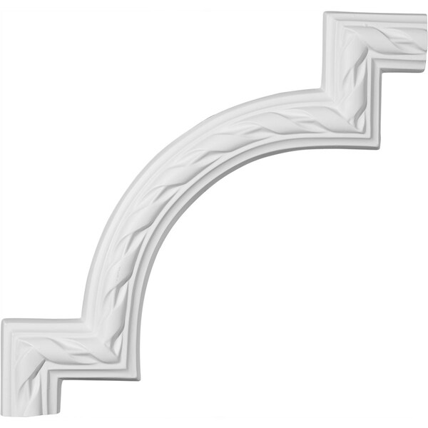 Ekena Millwork 11 3/8"W x 11 3/4"H Jackson French Ribbon Panel Moulding Corner (matches moulding PML01X00JA) - PML11X11JA