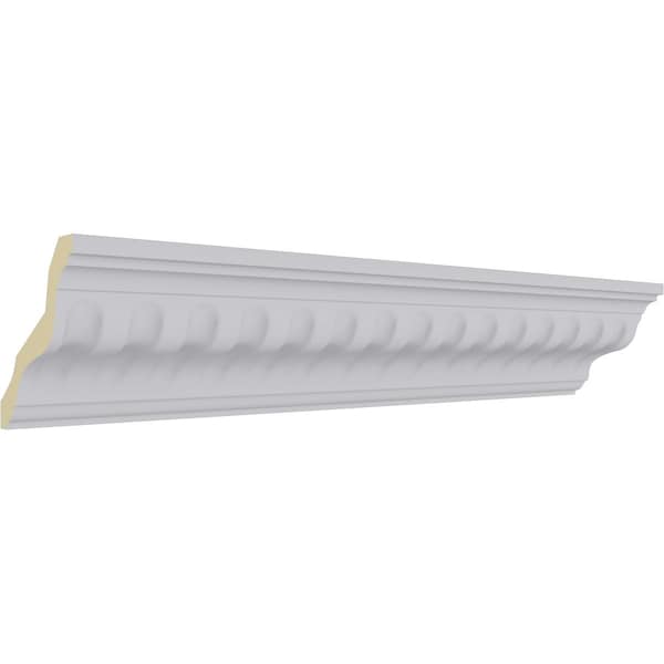 Ekena Millwork 3 3/8"H x 3 3/8"P x 5"F x 94 1/2"L Linus Crown Moulding - MLD04X04X05LI