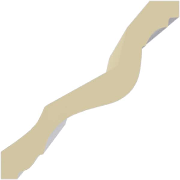 Ekena Millwork 3 3/8"H x 3 3/8"P x 5"F x 94 1/2"L Linus Crown Moulding - MLD04X04X05LI
