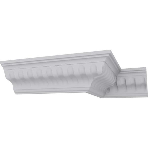 Ekena Millwork 3 3/8"H x 3 3/8"P x 5"F x 94 1/2"L Linus Crown Moulding - MLD04X04X05LI