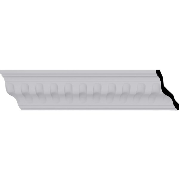 Ekena Millwork 3 3/8"H x 3 3/8"P x 5"F x 94 1/2"L Linus Crown Moulding - MLD04X04X05LI