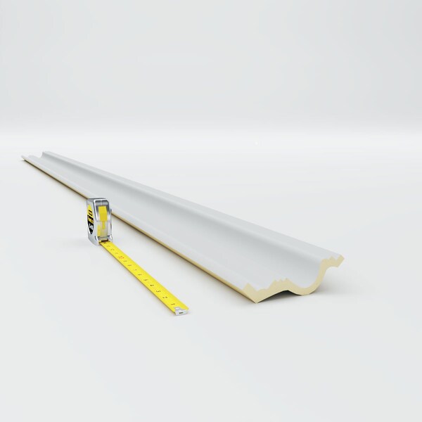 Ekena Millwork 4 5/8"H x 3 1/2"P x 5 3/4"F x 94 1/2"L Elsinore Traditional Smooth Crown Moulding - MLD04X03X05EL