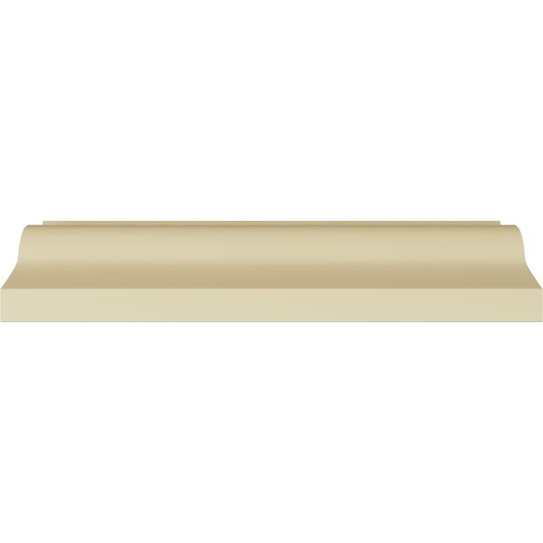 Ekena Millwork 4 5/8"H x 3 1/2"P x 5 3/4"F x 94 1/2"L Elsinore Traditional Smooth Crown Moulding - MLD04X03X05EL