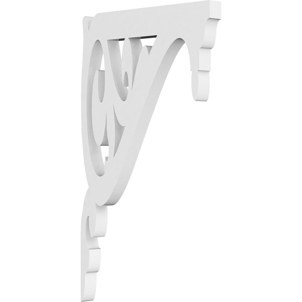 Ekena Millwork Carrillo Architectural Grade PVC Bracket , 5/8"W X 6 1/2"D X 11"H - BKTP01X06X11CI
