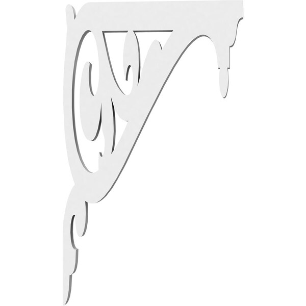 Ekena Millwork Carrillo Architectural Grade PVC Bracket , 5/8"W X 6 1/2"D X 11"H - BKTP01X06X11CI