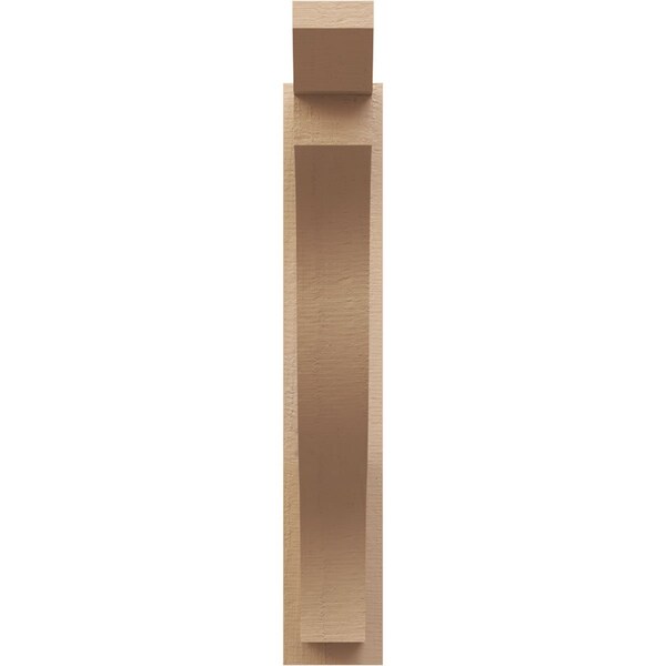 Ekena Millwork 5 1/2-in W x 24-in D x 32-in H Funston Slat Rough Cedar Woodgrain TimberThane Outlooker, Primed Tan - OUTUR055X24X32FST24RCPR