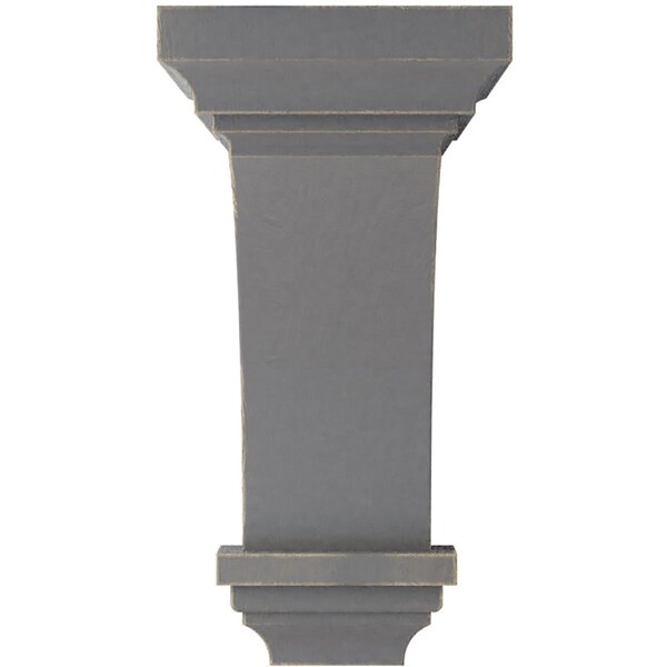 Ekena Millwork 7"W x 7 3/4"D x 14"H Jumbo Jefferson Wood Vintage Decor Corbel, Pebble Grey - CORWD07X07X14JEPG