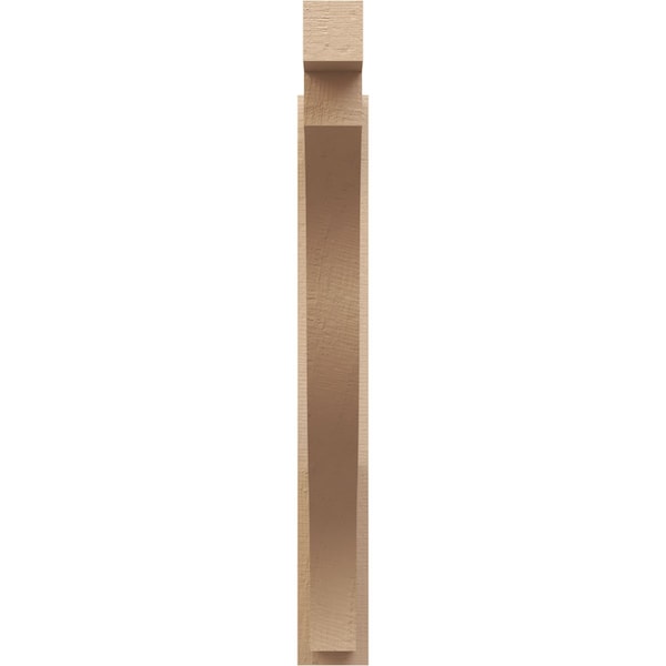 Ekena Millwork 5 1/2-in W x 36-in D x 44-in H Funston Block Rough Cedar Woodgrain TimberThane Outlooker, Primed Tan - OUTUR055X36X44FST44RCPR
