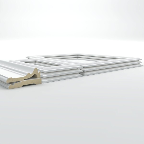 Ekena Millwork Wainscot Paneling Kit, Urethane, 94-1/2 in L, Factory Primed - WPKUDP012P036