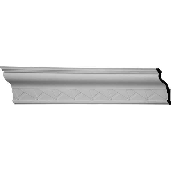 Ekena Millwork SAMPLE - 9 1/8"H x 3 3/4"P x 9 7/8"F x 12"L, (4" Repeat), Woodruff Crown Moulding - SAMPLE-MLD09X03X09WF
