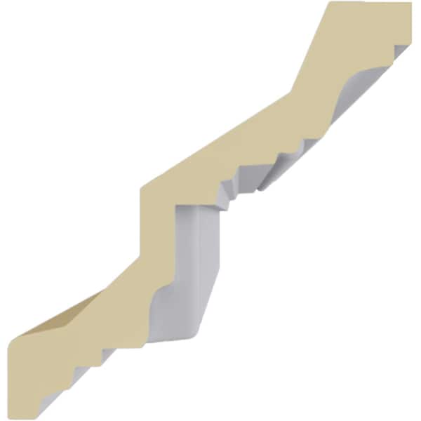 Ekena Millwork 4"H x 3 7/8"P x 5 1/2"F x 94 1/2"L Kepler Dentil with Bead Crown Moulding - MLD04X04X05KP