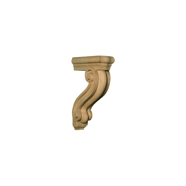 Osborne Wood Products 13 x 3 1/2 x 8 Large Open Back Corbel in Rubberwood (paintg - 891952RW