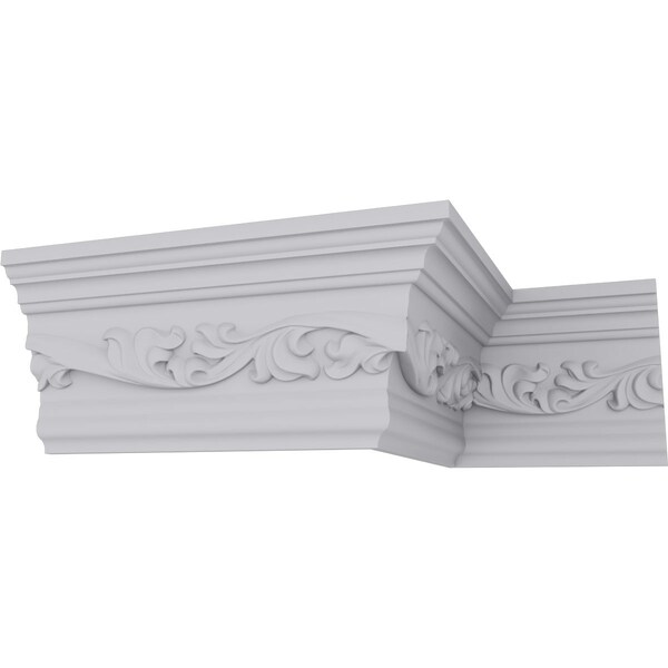 Ekena Millwork 4 7/8"H x 2 1/2"P x 5 1/2"F x 94 1/2"L, (7 7/8" Repeat) Versailles Crown Moulding - MLD05X02X05VE