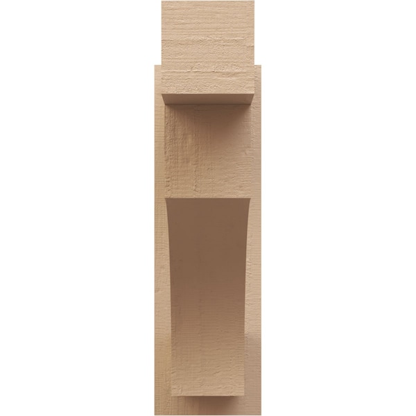 Ekena Millwork 7 1/2-in W x 36-in D x 42-in H Westlake Block Rgh Cedar Woodgrain TimberThane Outlooker, Primed Tan - OUTUR075X36X42WTL44RCPR