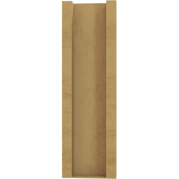 Ekena Millwork 8-in W x 36-in D x 40-in H Merced Block Rough Cedar Woodgrain TimberThane Outlooker, Primed Tan - OUTUR080X36X40MRC44RCPR