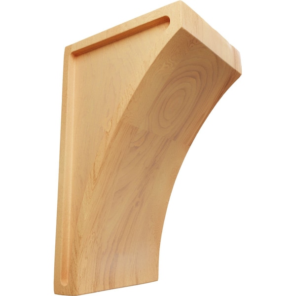 Ekena Millwork 3"W x 3 1/2"D x 6"H Small Lawson Wood Corbel, Red Oak - CORW03X03X06LWRO