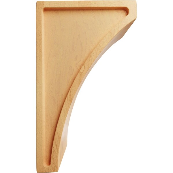 Ekena Millwork 3"W x 3 1/2"D x 6"H Small Lawson Wood Corbel, Red Oak - CORW03X03X06LWRO