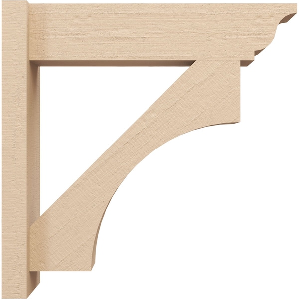 Ekena Millwork 8-in W x 46-in D x 46-in H Westlake Trad Rough Cedar Woodgrain TimberThane Outlooker, Primed Tan - OUTUR080X46X46WTL04RCPR