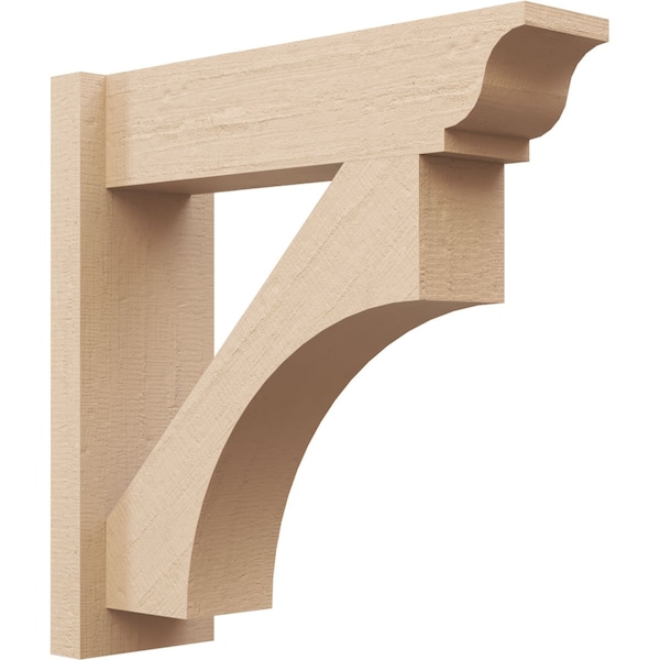 Ekena Millwork 8-in W x 46-in D x 46-in H Westlake Trad Rough Cedar Woodgrain TimberThane Outlooker, Primed Tan - OUTUR080X46X46WTL04RCPR