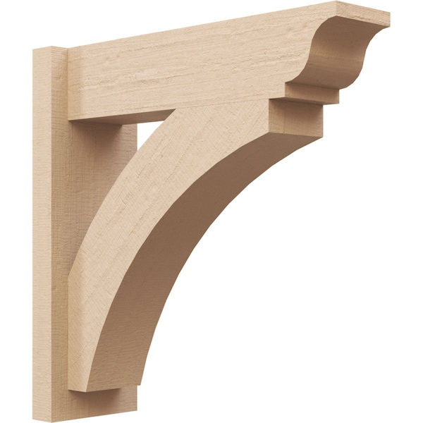 Ekena Millwork 6-in W x 24-in D x 24-in H Thorton Trad Rough Cedar Woodgrain TimberThane Outlooker, Primed Tan - OUTUR060X24X24THR04RCPR