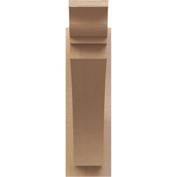 Ekena Millwork 6-in W x 24-in D x 24-in H Thorton Trad Rough Cedar Woodgrain TimberThane Outlooker, Primed Tan - OUTUR060X24X24THR04RCPR