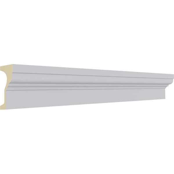 Ekena Millwork Moulding, Urethane, 94-1/2 in L, 5-1/2 in H, Factory Primed - MLD06X04ST-2