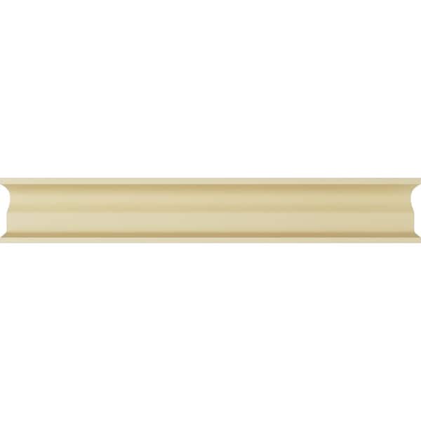 Ekena Millwork Moulding, Urethane, 94-1/2 in L, 5-1/2 in H, Factory Primed - MLD06X04ST-2