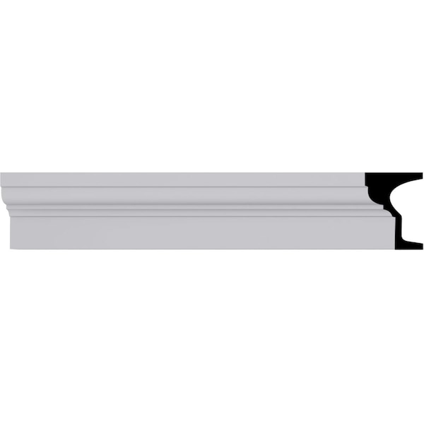 Ekena Millwork Moulding, Urethane, 94-1/2 in L, 5-1/2 in H, Factory Primed - MLD06X04ST-2
