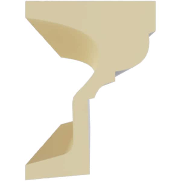 Ekena Millwork Moulding, Urethane, 94-1/2 in L, 5-1/2 in H, Factory Primed - MLD06X04ST-2