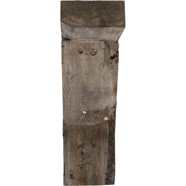Ekena Millwork 3 1/2"W x 10"D x 14"H Vintage Farmhouse Bracket, Barnwood Decor Collection, Pebble Grey - BKTB03X10X14TRPG