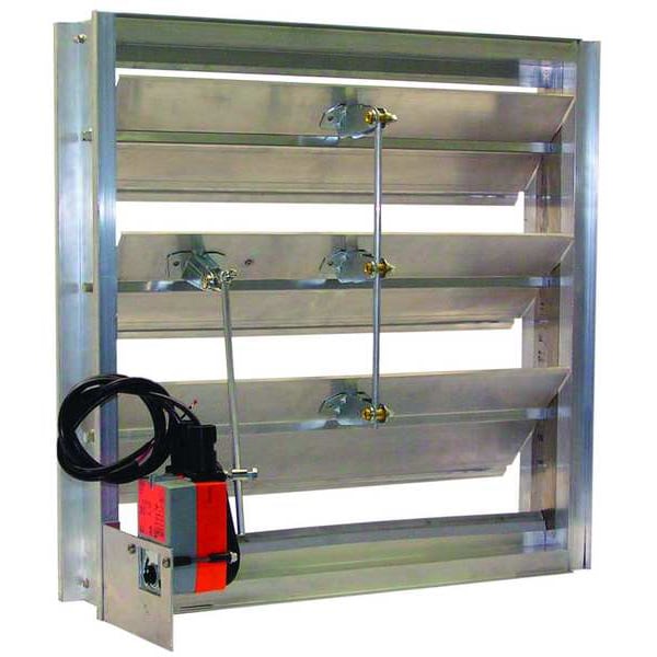 Dayton Motorized Hat Channel Damper, 100-240V - 5NKK7
