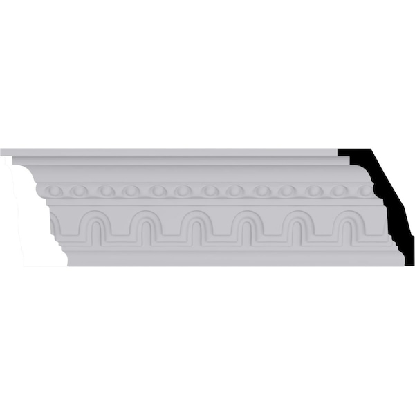 Ekena Millwork 4 3/8"H x 2 7/8"P x 5 1/4"F x 94 1/2"L, (2" Repeat) Heaton Crown Moulding - MLD04X03X05HE