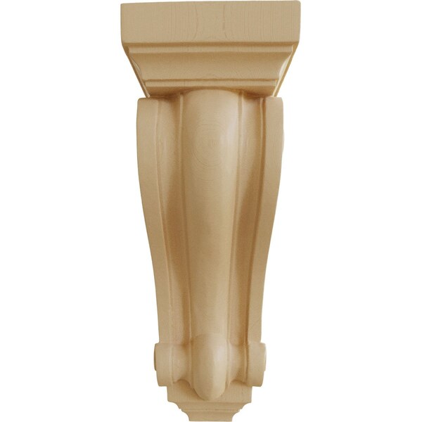 Ekena Millwork 6"W x 7 1/2"D x 16"H Devon Traditional Wood Corbel, Maple - CORW06X08X16DEMA