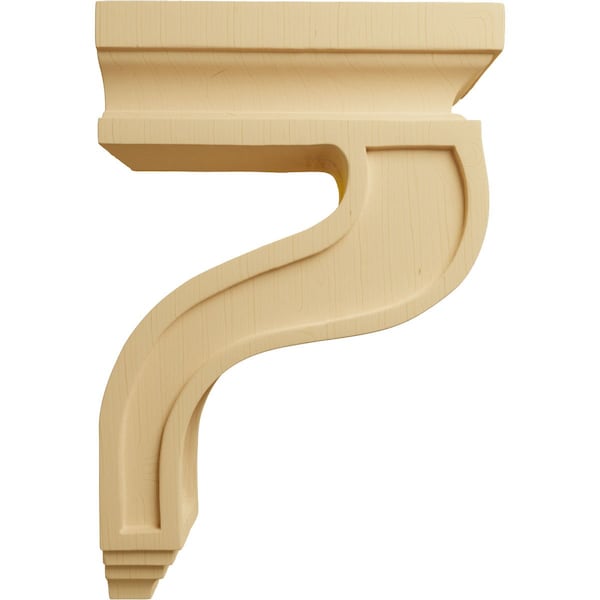 Ekena Millwork 3 1/2"W x 7 1/4"D x 11"H Hollow Back Corbel, Alder - COR03X07X11HAAL