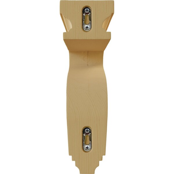 Ekena Millwork 3 1/2"W x 7 1/4"D x 11"H Hollow Back Corbel, Alder - COR03X07X11HAAL