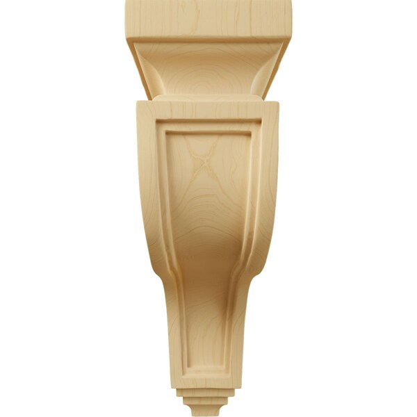 Ekena Millwork 3 1/2"W x 7 1/4"D x 11"H Hollow Back Corbel, Alder - COR03X07X11HAAL