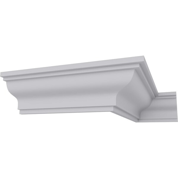 Ekena Millwork 2"H x 2"P x 2 3/4"F x 94 1/2"L Marseille Traditional Smooth Crown Moulding - MLD02X02X02MA