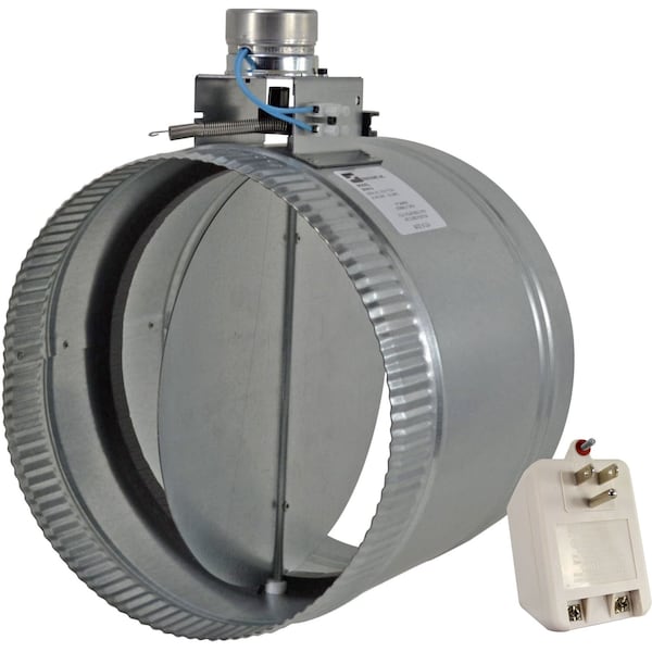 Suncourt 10" Fully Adjustable Motorized Airflow Control Damper - Normally Open - ZO210