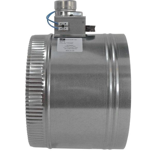Suncourt 10" Fully Adjustable Motorized Airflow Control Damper - Normally Open - ZO210