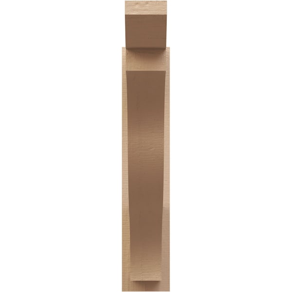 Ekena Millwork 5 1/2-in W x 28-in D x 28-in H Funston Slat Rough Cedar Woodgrain TimberThane Outlooker, Primed Tan - OUTUR055X28X28FST24RCPR